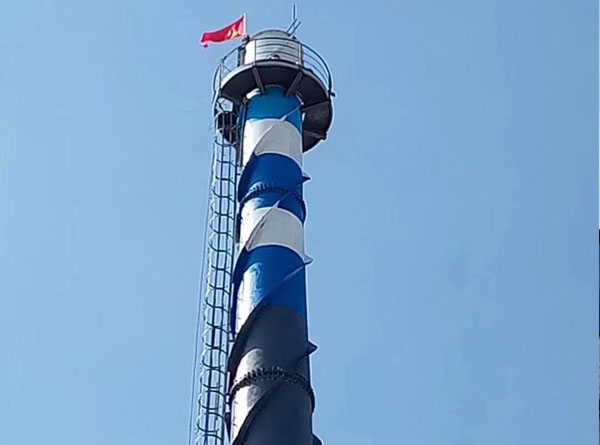 煙囪刷航標色環美觀富有藝術感