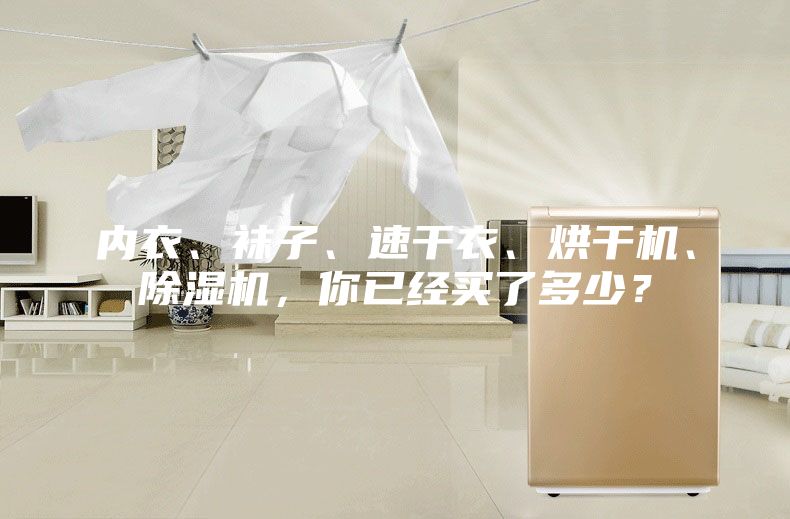內衣、襪子、速干衣、烘干機、除濕機，你已經買了多少？