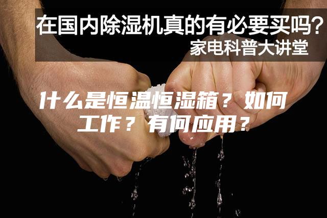 什么是恒溫恒濕箱？如何工作？有何應用？